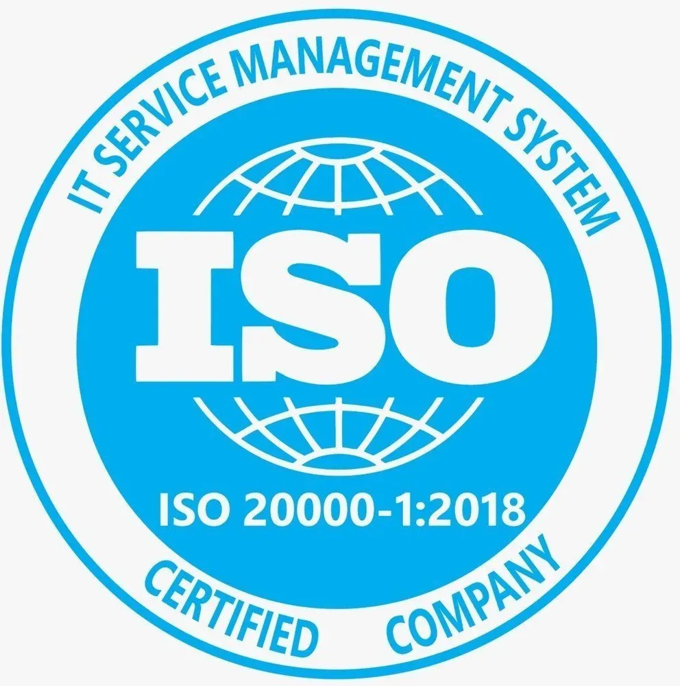 ISO 20000-1:2018 Certificate