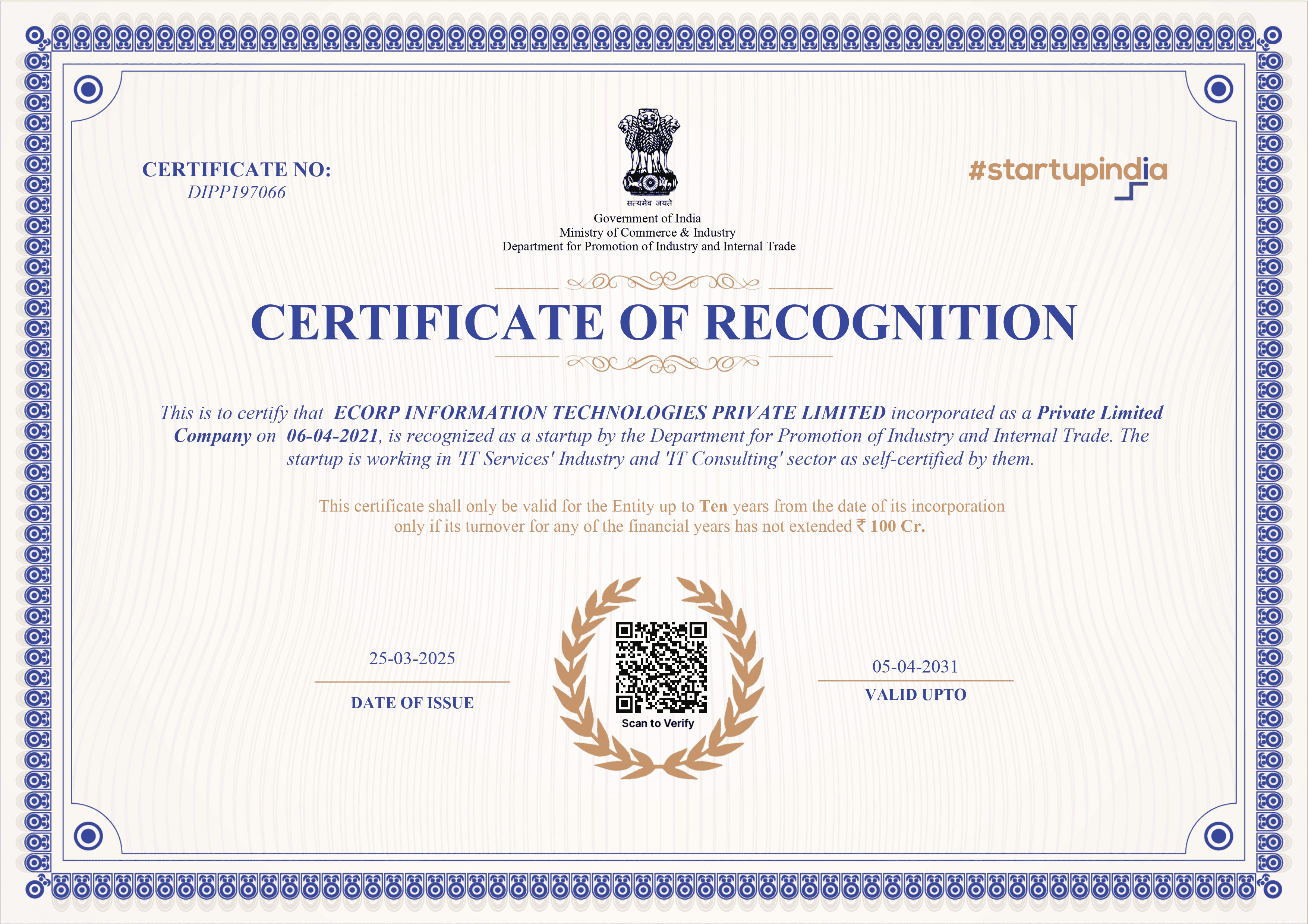 startup-certificate